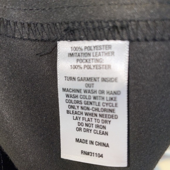 The Limited Faux Leather Black Pants Starry‎ Night Size 16 - Picture 5 of 6